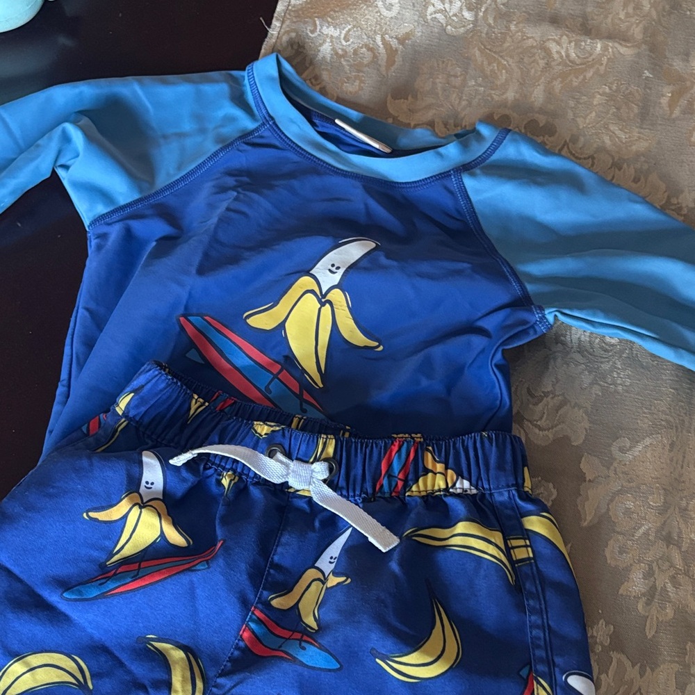 Blue Banana Surfing Kids' Pajama Set